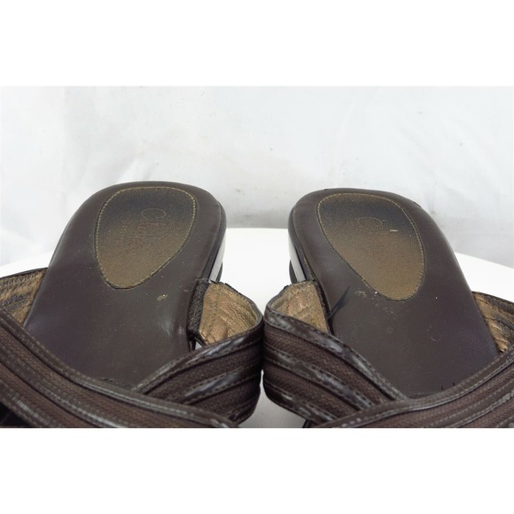 Cole‎ Haan Sz 9 B Black Slide Leather Women Sandals - Picture 3 of 7